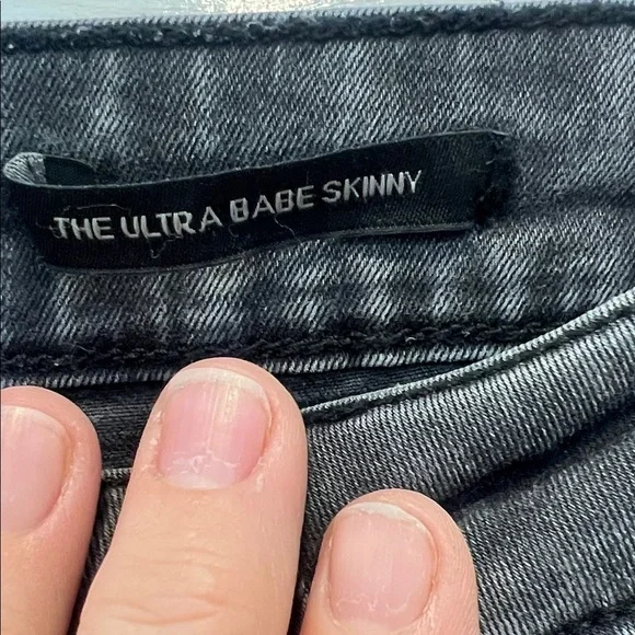Kendall & Kylie Dark Gray the ultra babe Skinny Jeans size 7/28. - Picture 6 of 13